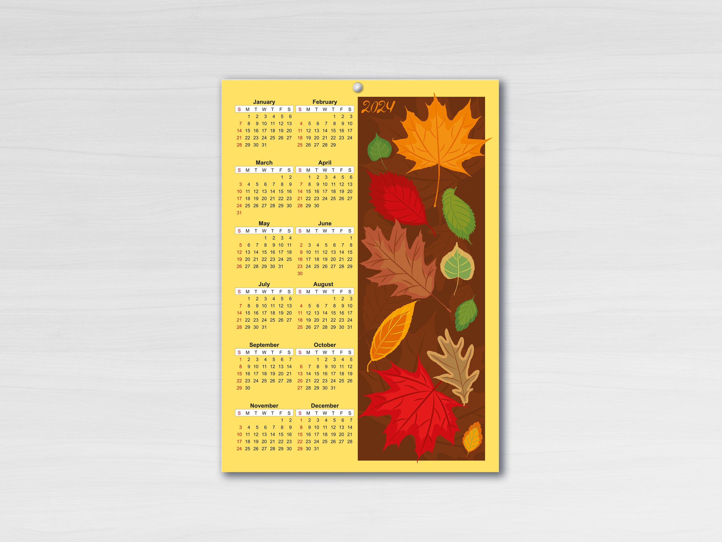 calendars autumn leaves and flowers 2024 a3 masterbundles sample min 548
