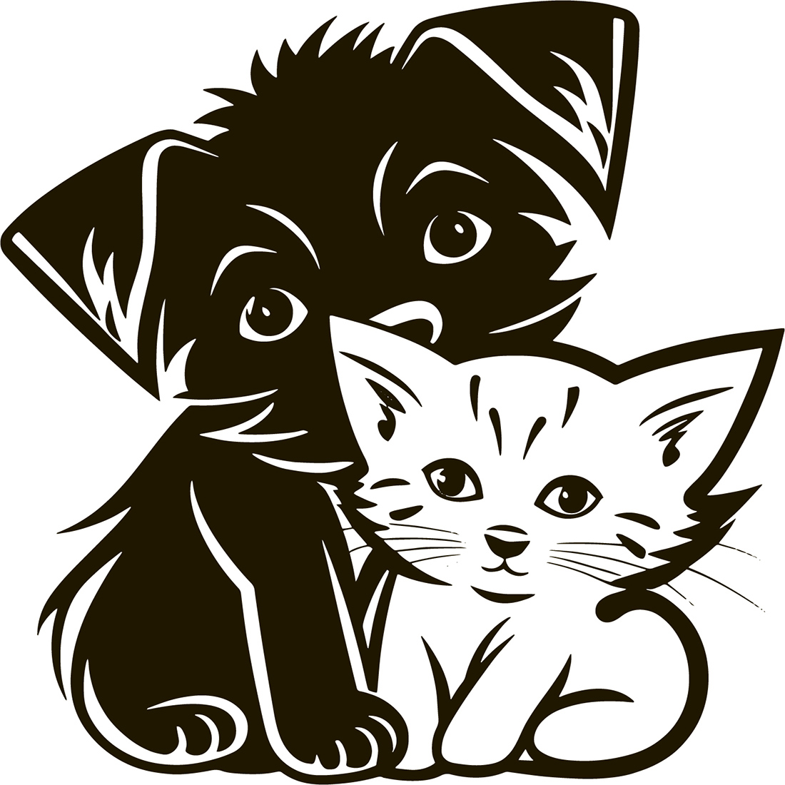 Cat Logo Illustration preview image.