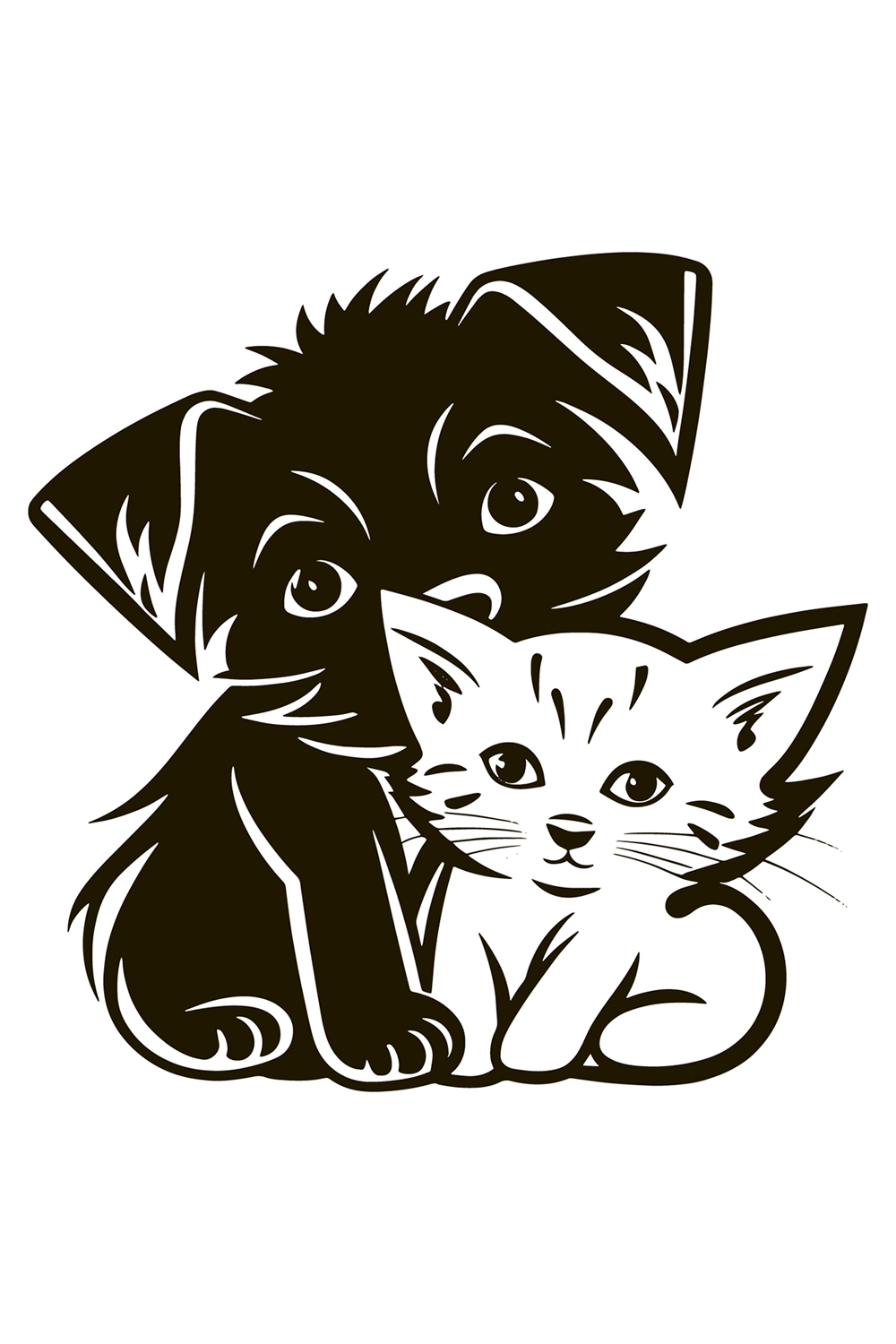 Cat Logo Illustration pinterest preview image.