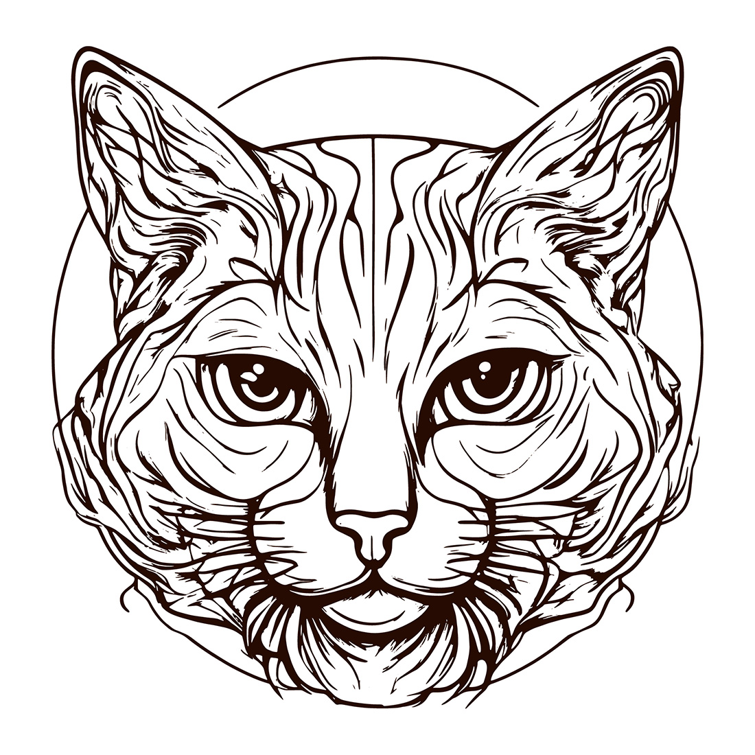 cat logo illustration preview 686