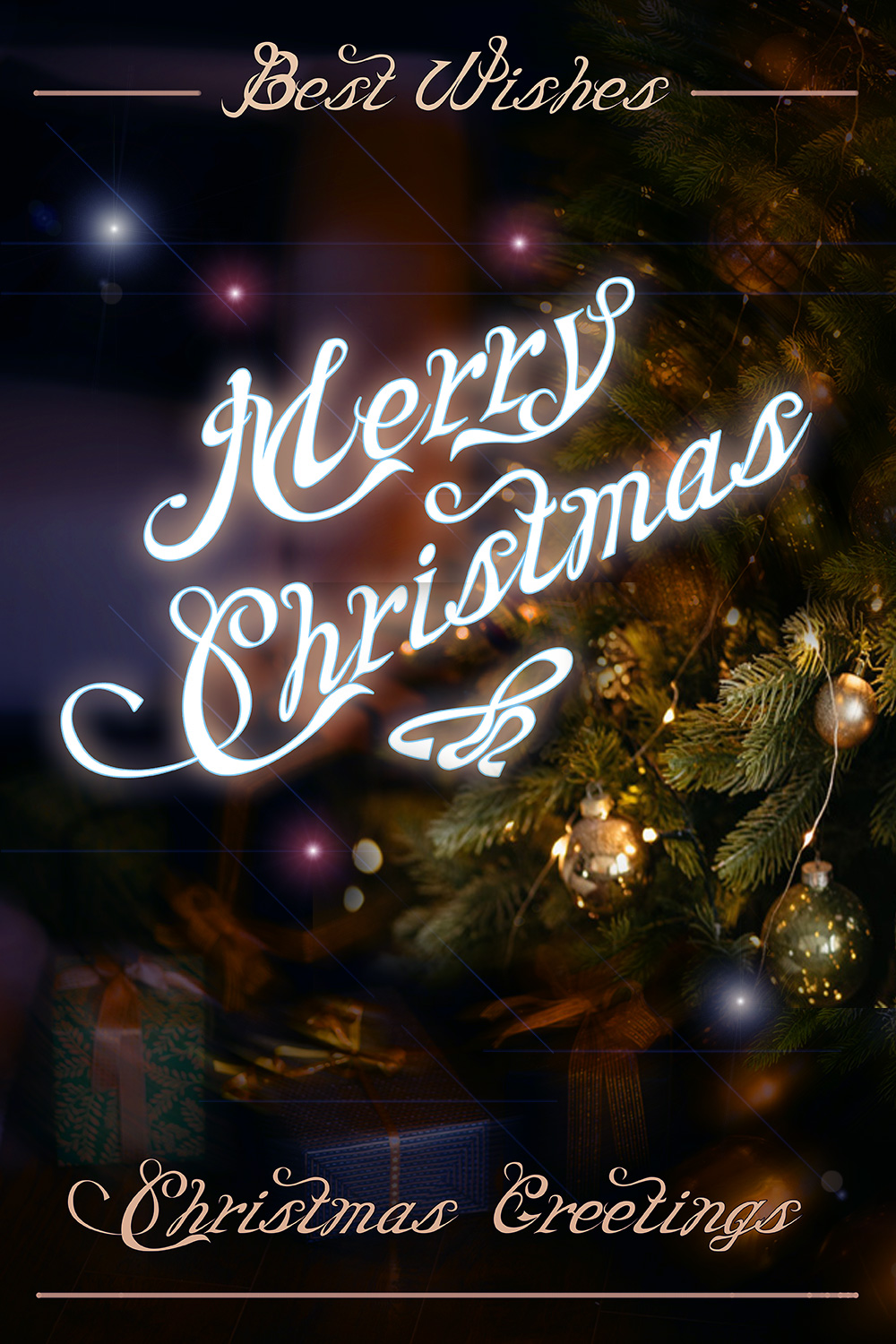 Christmas Mood Calligraphic pinterest preview image.