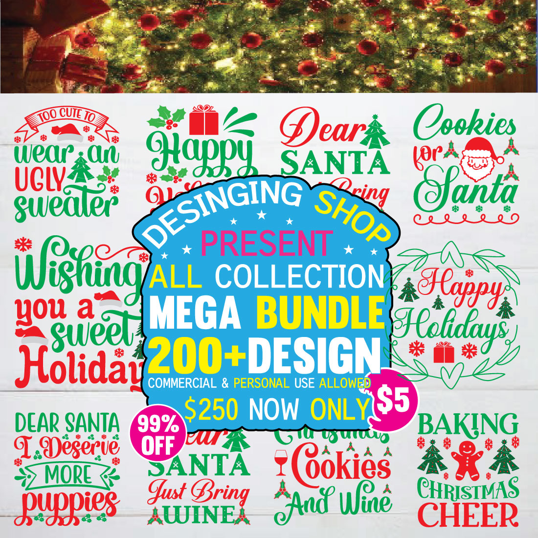 200 MEGA Christmas SVG design Bundle, Christmas SVG DESIGN, Christmas SVG QUOTES BUNDLE preview image.