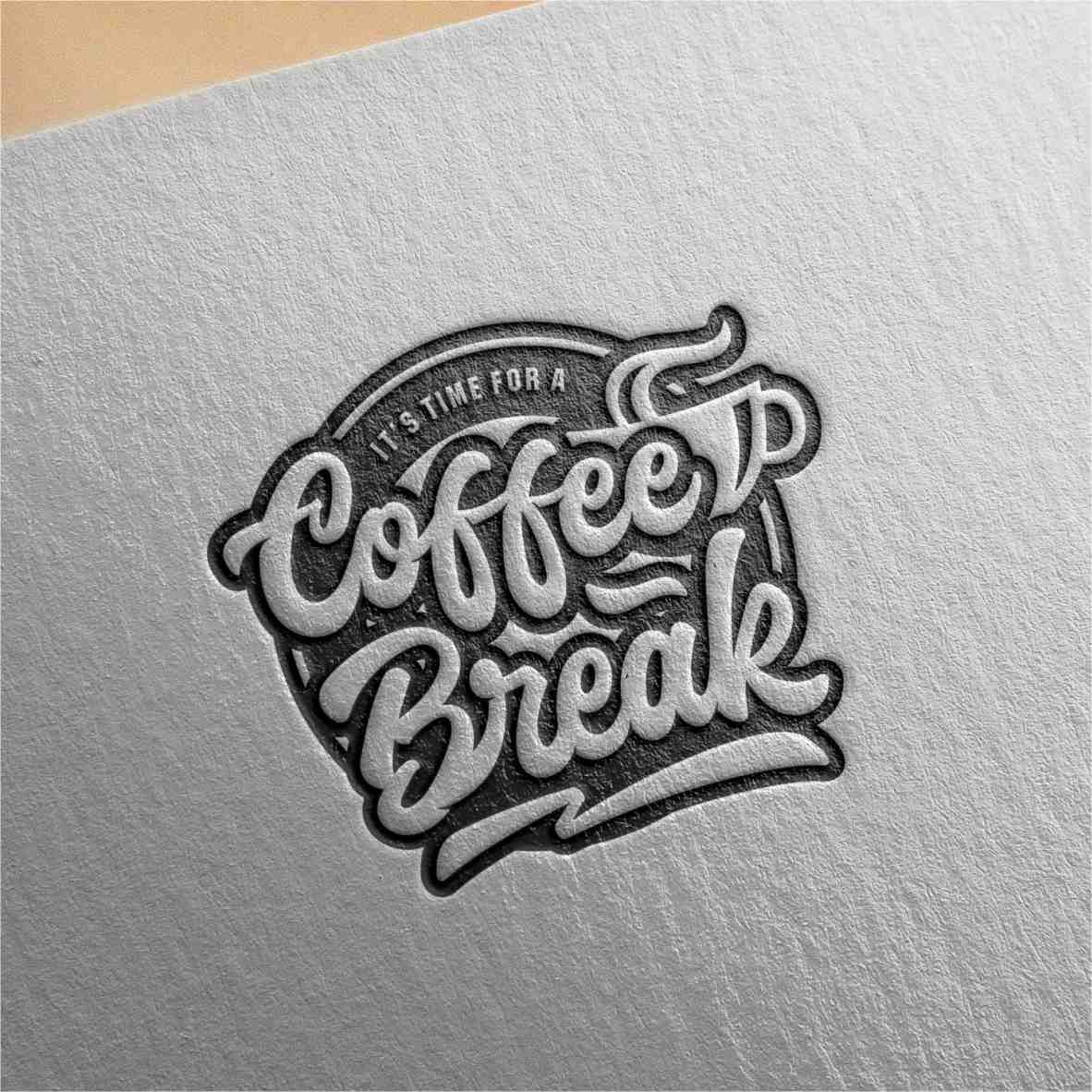 coffee break vector logo design 2 192