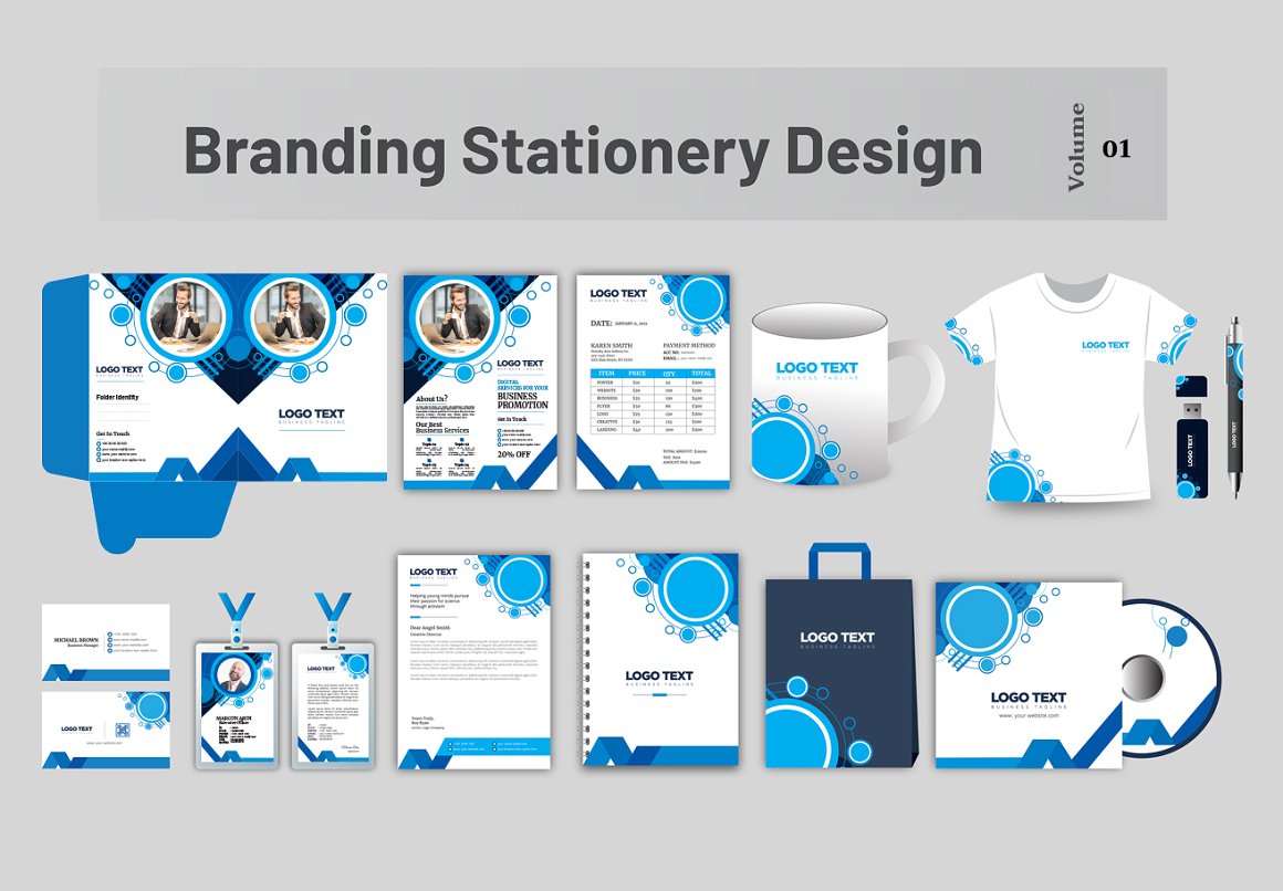 corporate branding stationery 111