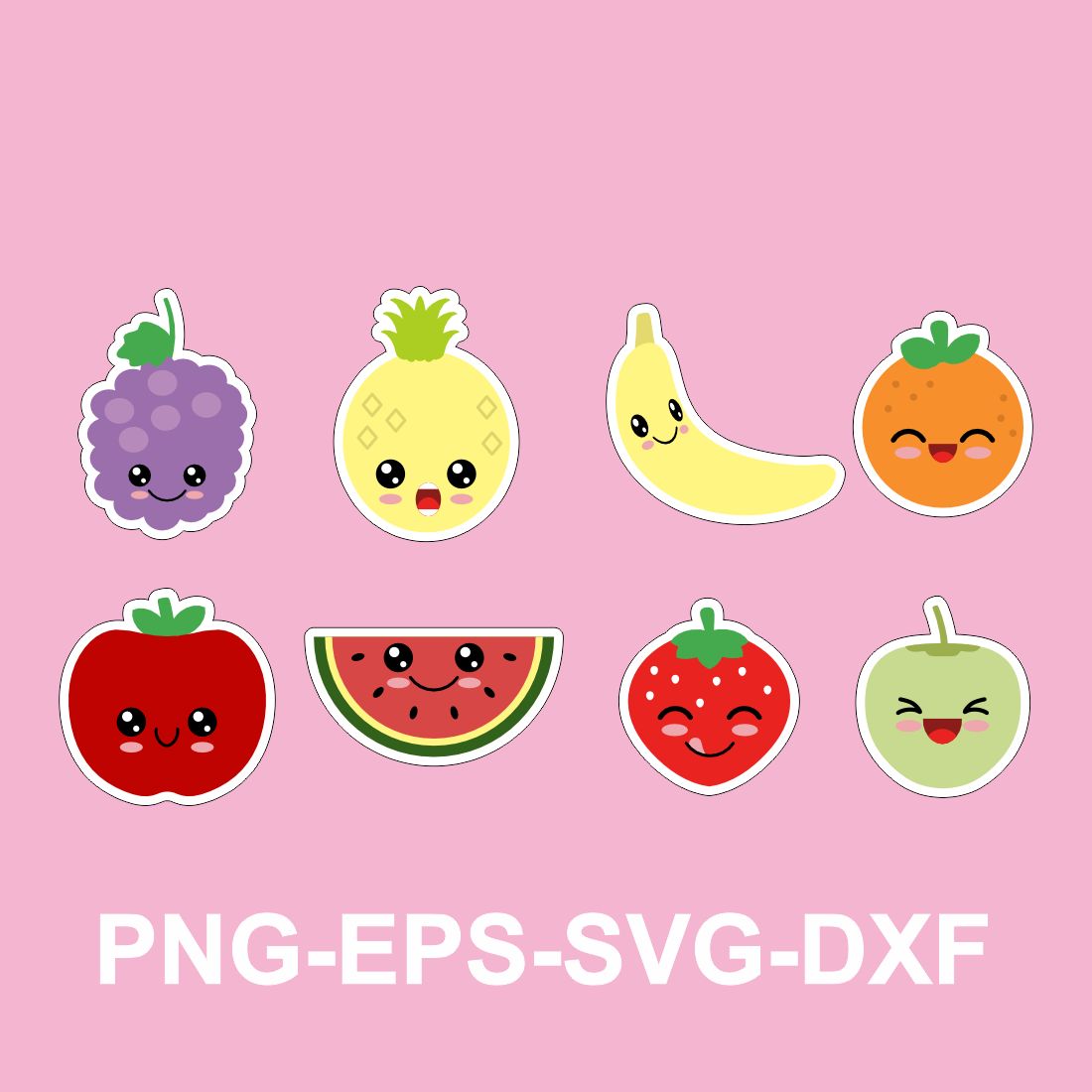 cute fruits stickers 776