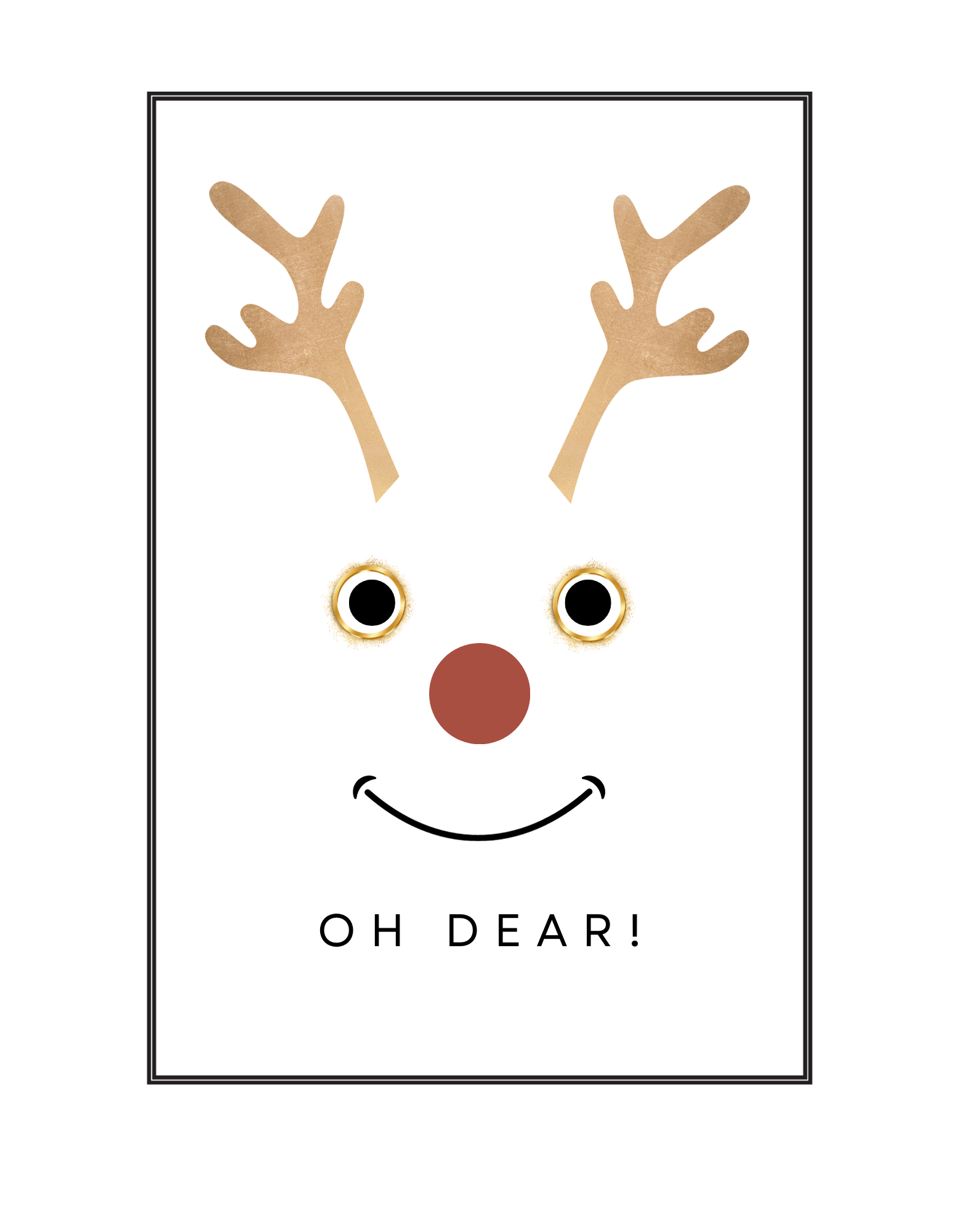 cute reindeer christmas t shirt 909