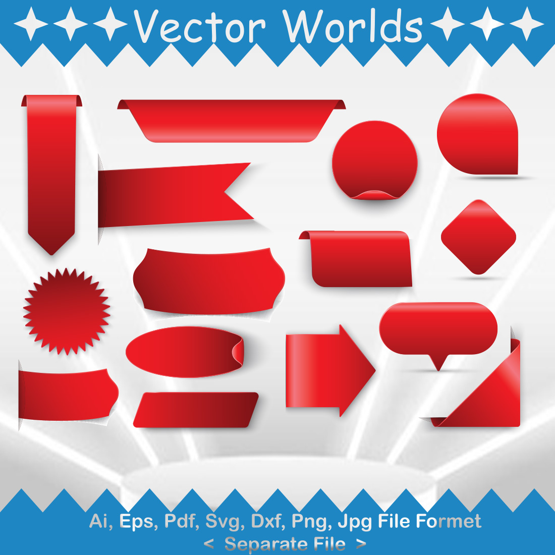 Tag Label SVG Vector Design preview image.