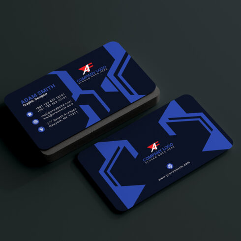 Modern Business Card 6 Color Variation All In One 2024 cover image.