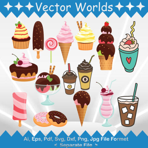 Milkshake SVG Vector Design cover image.