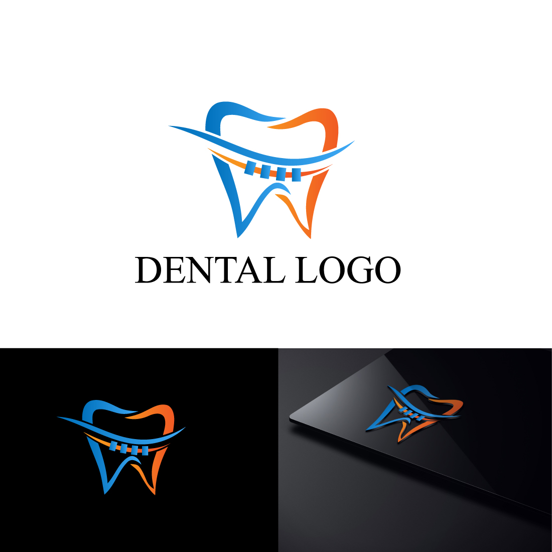 Dental logo, dental logo, dental, modern dental logo, dental icon, dental company logo, dental business logo cover image.