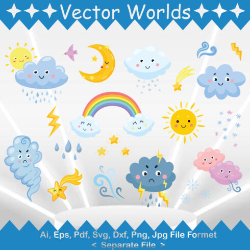 Weather SVG Vector Design cover image.