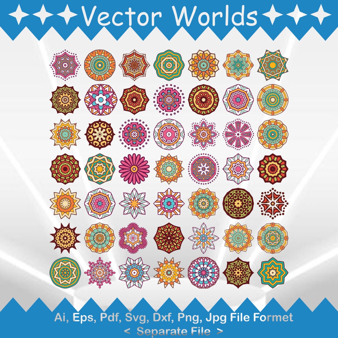 Mandala SVG Vector Design cover image.