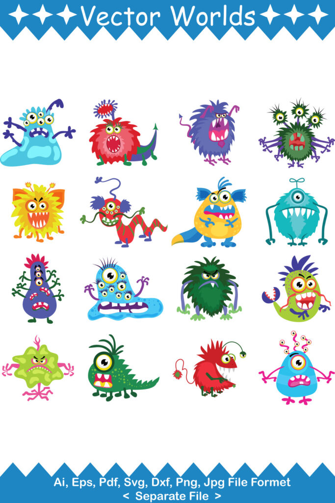 Monster SVG Vector Design - MasterBundles