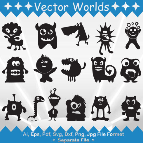 Monster SVG Vector Design cover image.