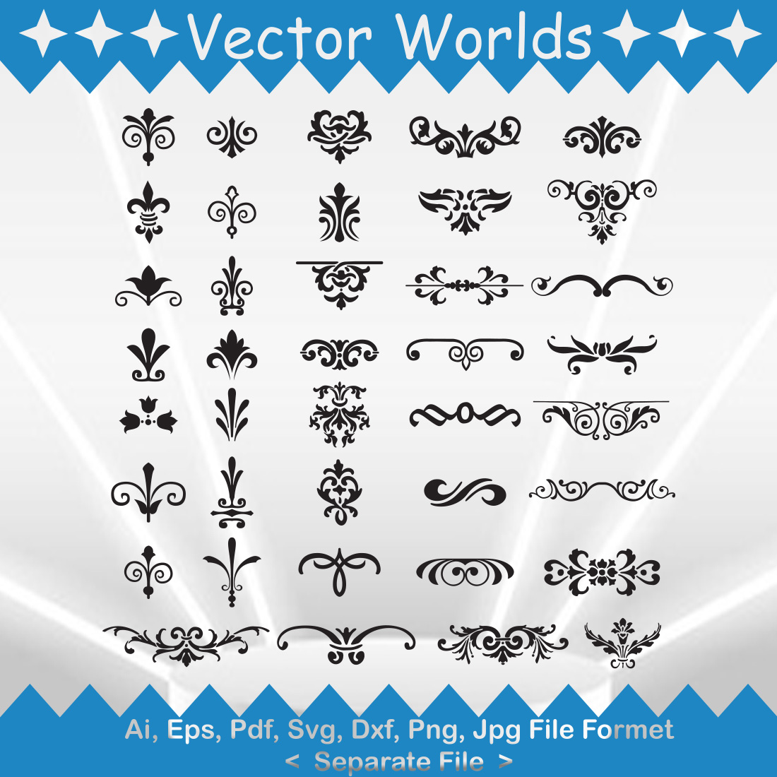 Ornament SVG Vector Design cover image.