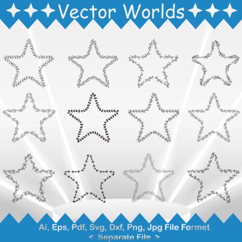 Star Shape SVG Vector Design cover image.