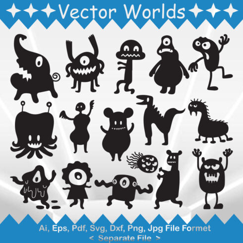 Monster SVG Vector Design cover image.