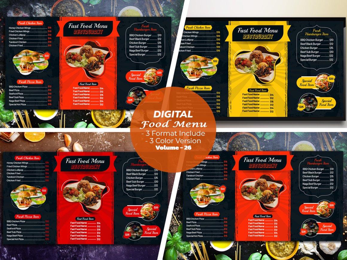 digital food menu 1 175