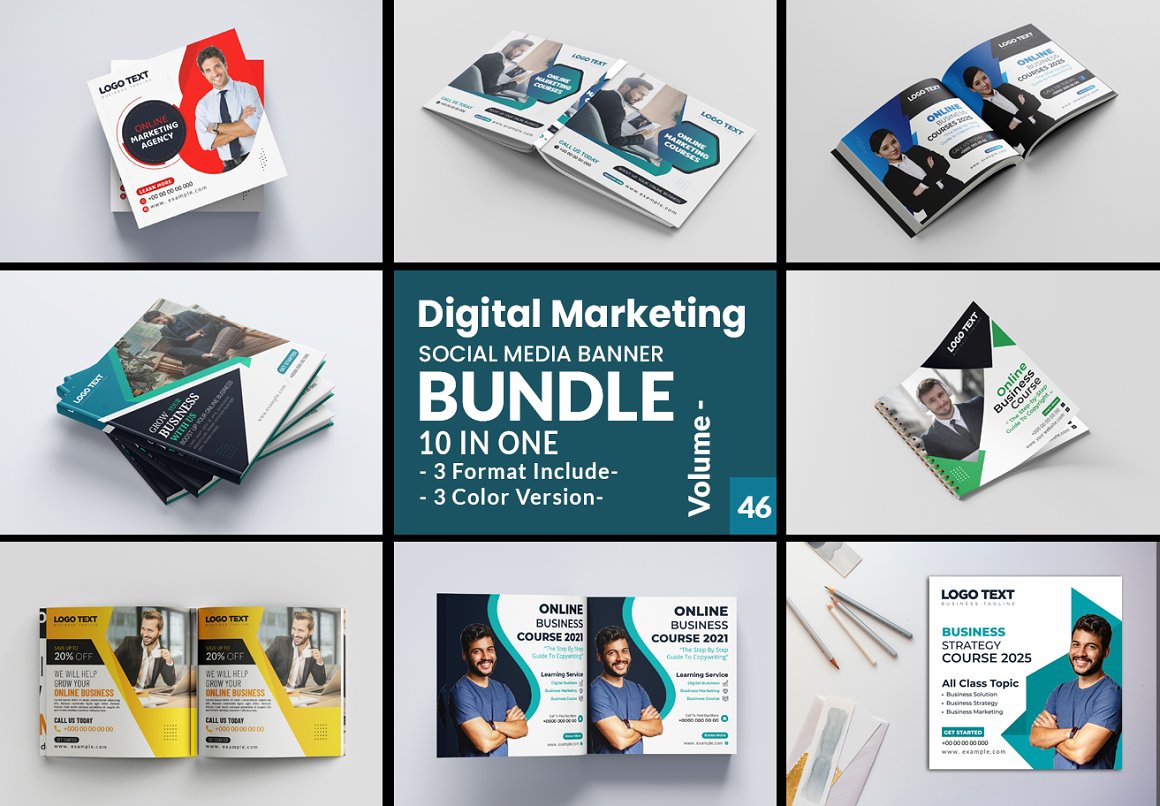 digital marketing agency social media post bundle vl 46 827