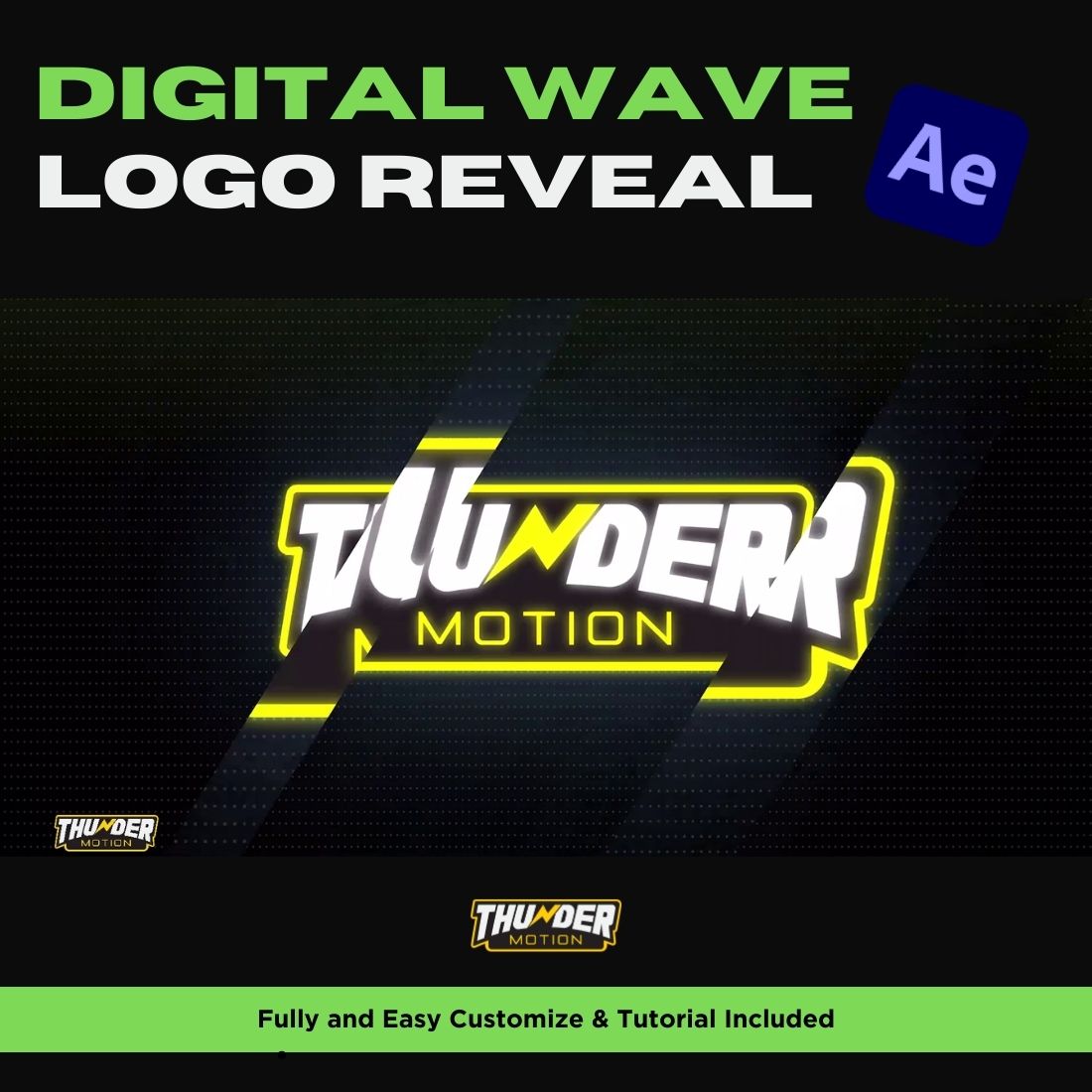Digital Wave Logo Reveal preview image.