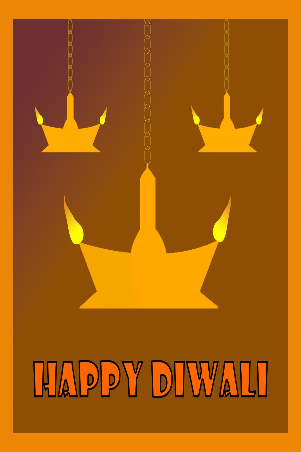 Diwali Greeting pinterest preview image.