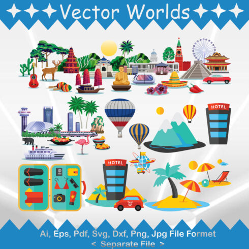 Travel SVG Vector Design cover image.