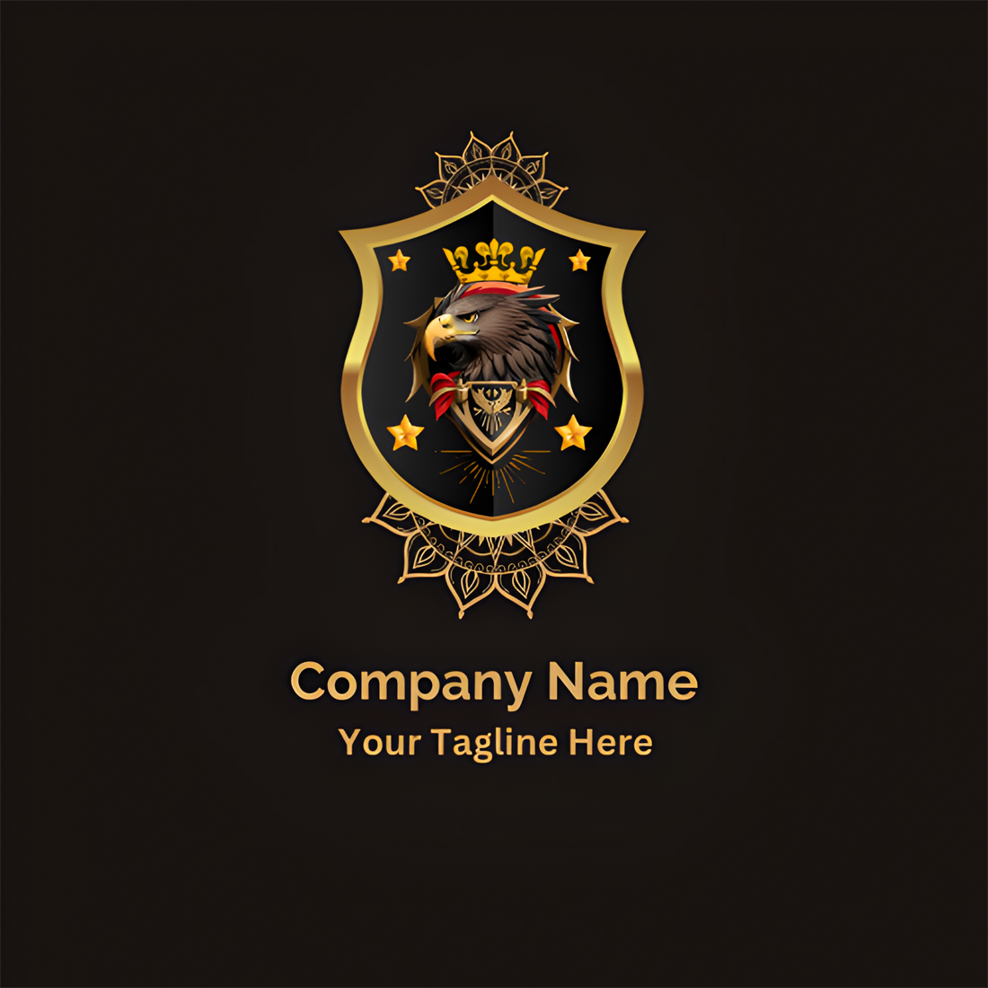 Eagle - Luxury Logo Design Template, eagle vector logo, eagle business logo, eagle company logo, eagle logo preview image.