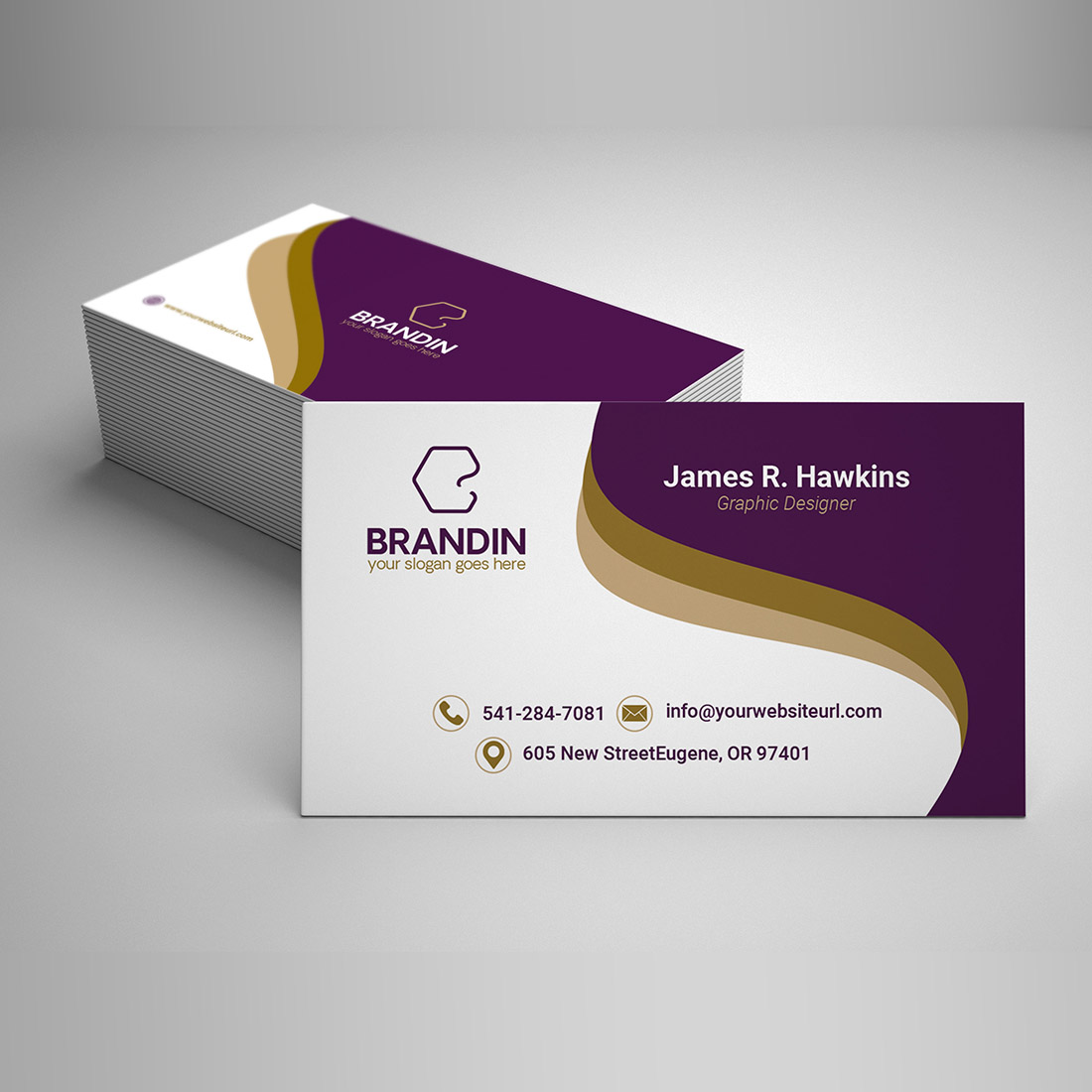 modern & creative business card 4 color variation Bundles 2024 cover image.