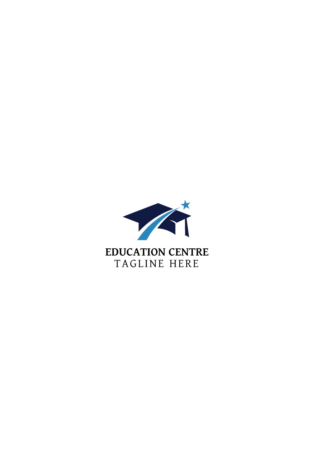 Education Centre logo design pinterest preview image.