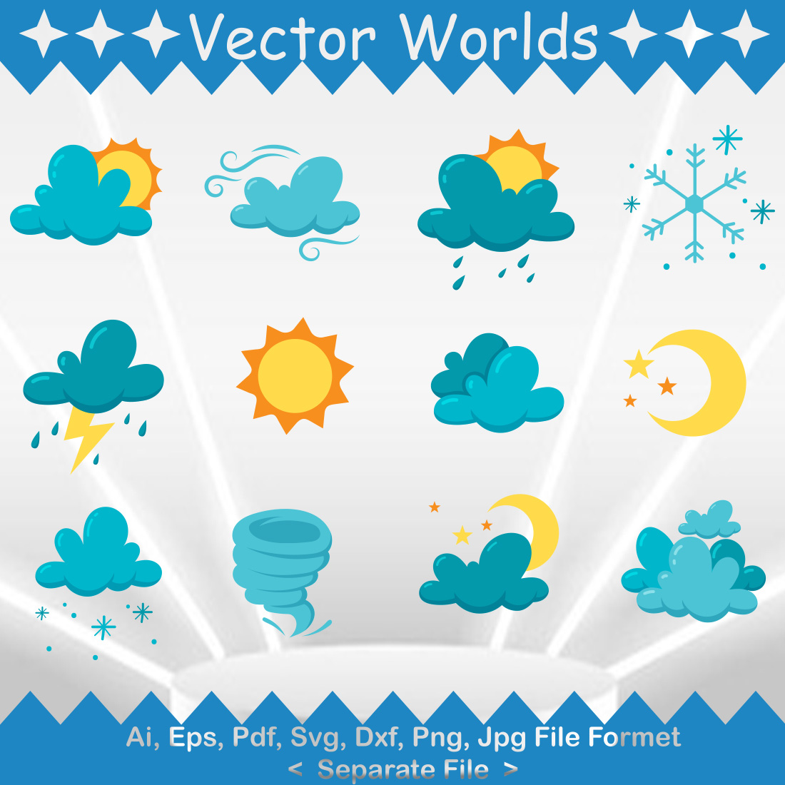 Weather SVG Vector Design preview image.