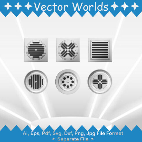 Manhole SVG Vector Design cover image.