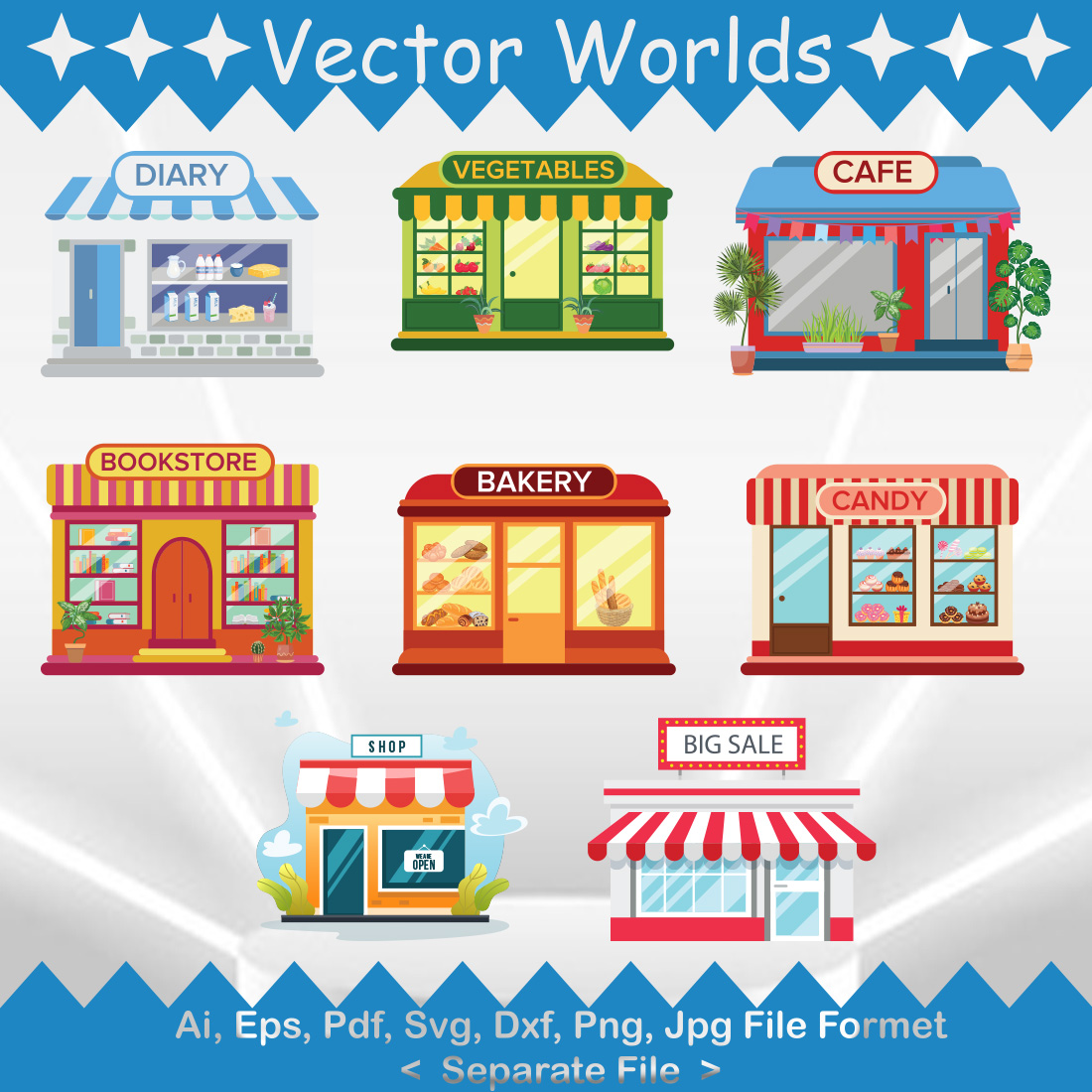 Shop SVG Vector Design preview image.