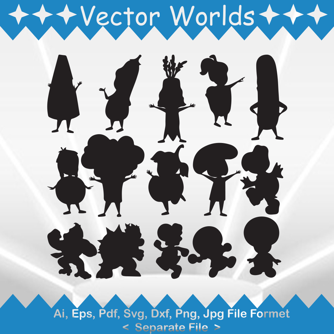 Pokémon All Character SVG Vector Design preview image.