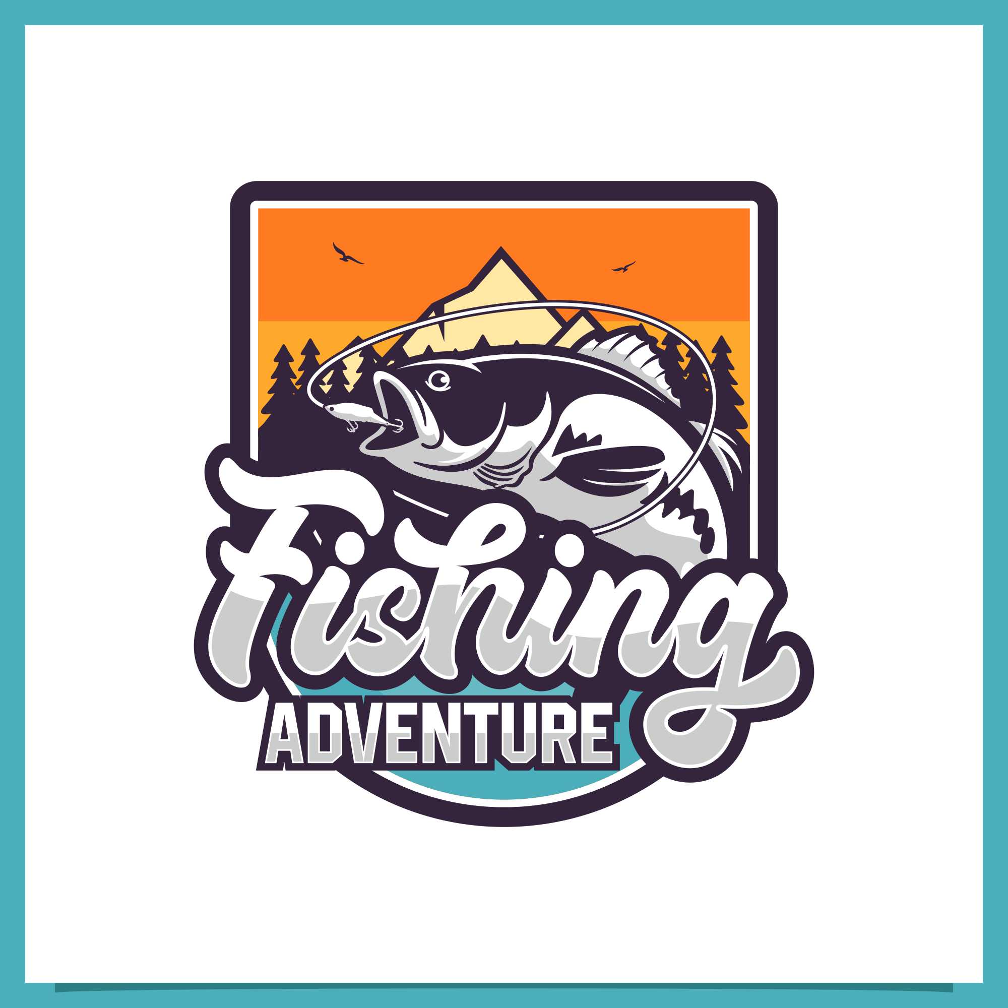 Fishing Adventure logo design - $4 cover image.