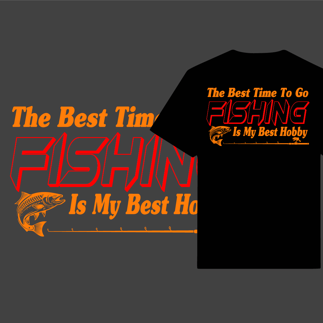The best time to go FISHING is my best hobby typography t-shirt design -  MasterBundles