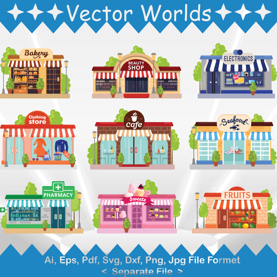 Shop SVG Vector Design preview image.