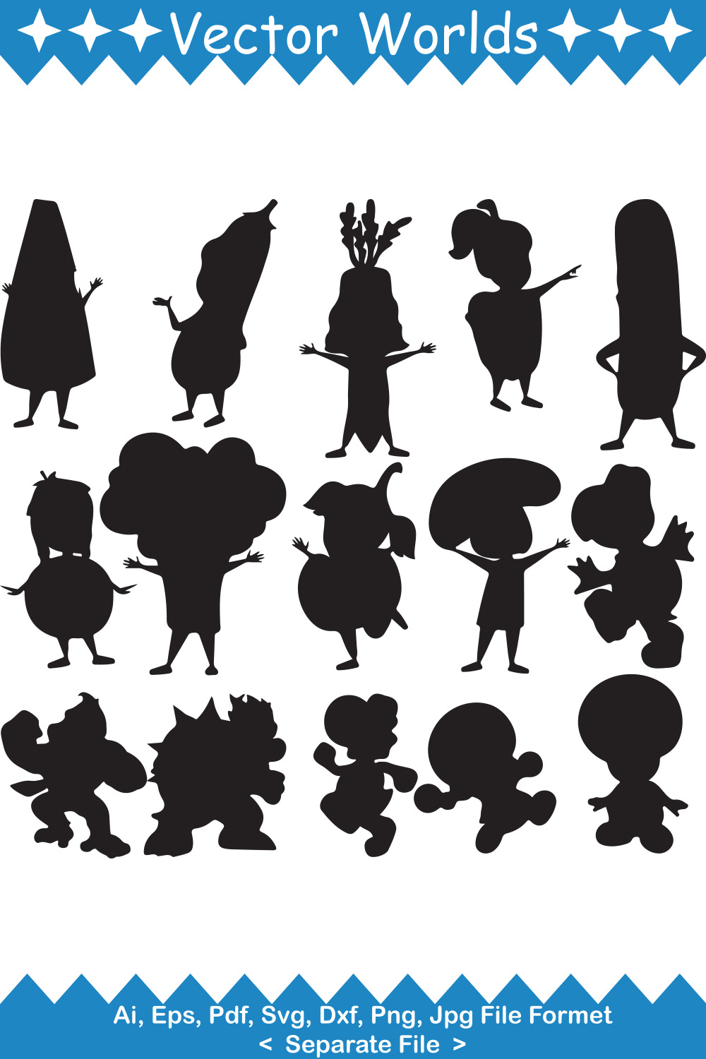 Pokémon All Character SVG Vector Design pinterest preview image.