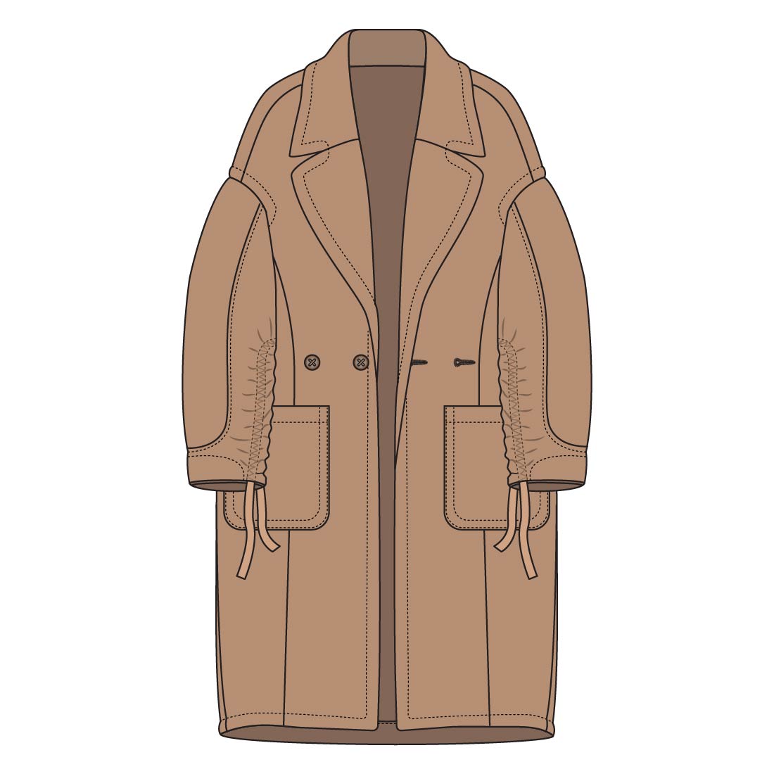 OVER SIZE LONG LENGTH SHERPA JACKET (MEN'S) cover image.