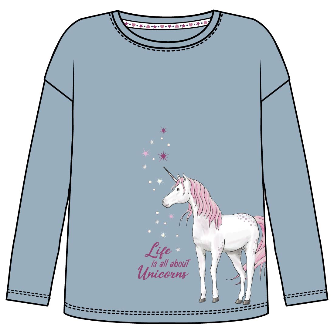 GIRLS LONG SLEEVE_T-SHIRT preview image.