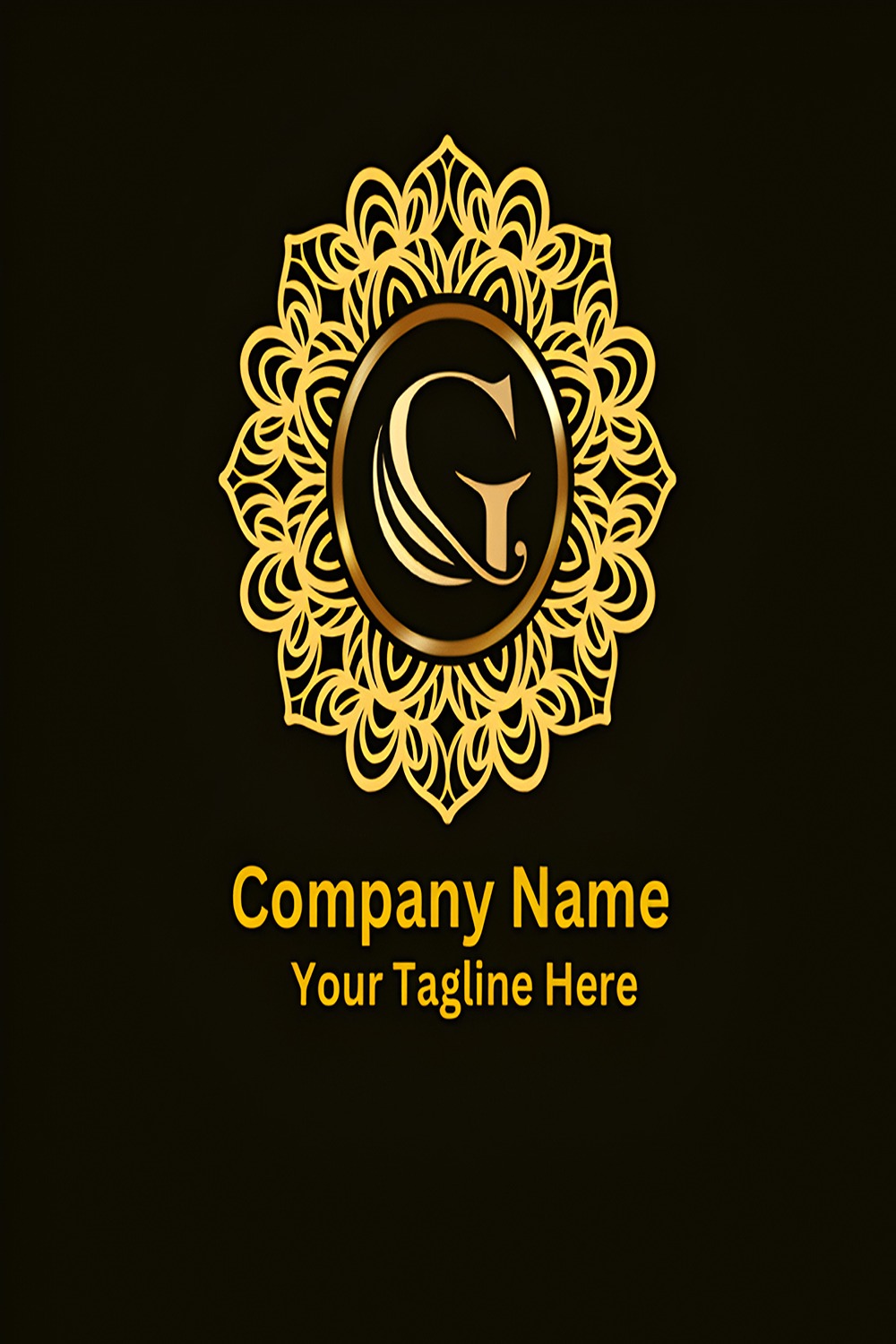 G - Luxury Letter Logo Design Template pinterest preview image.