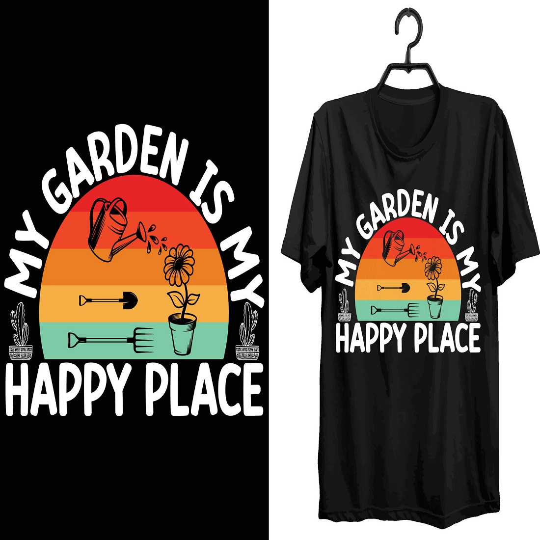 Gardening t-shirt design funny gift item gardening t-shirt preview image.