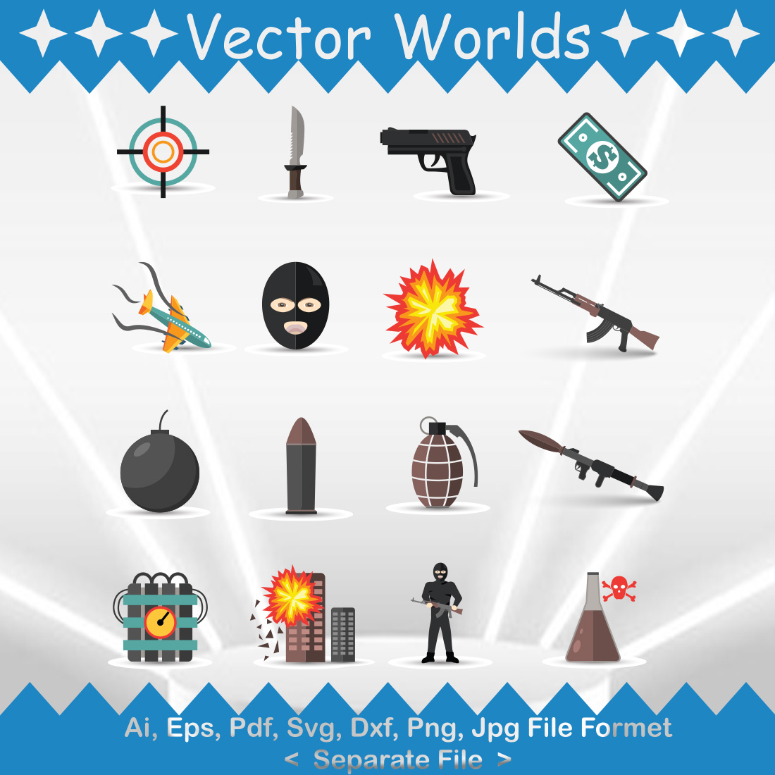 Terror SVG Vector Design preview image.