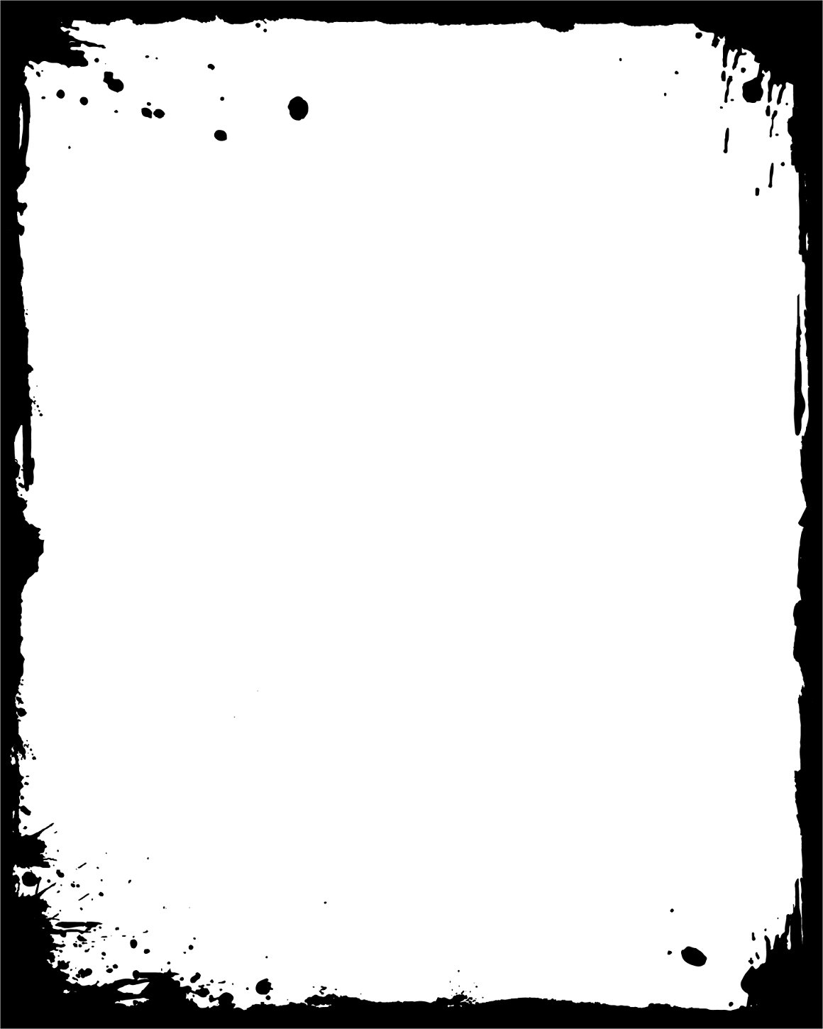 4 Grunge Rectangle Frame (PNG Transparent) Vol. 5