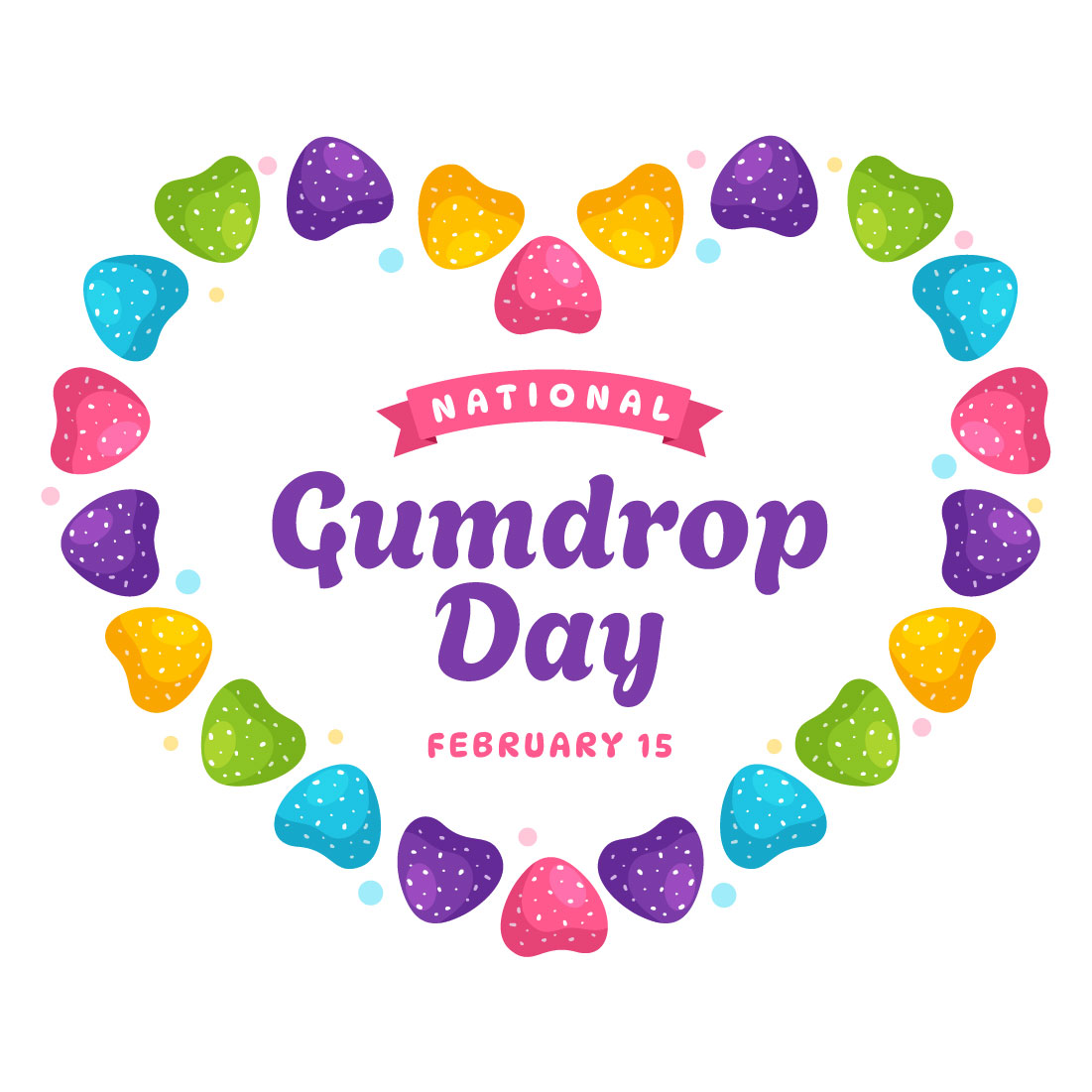 12 National Gumdrop Day Illustration preview image.