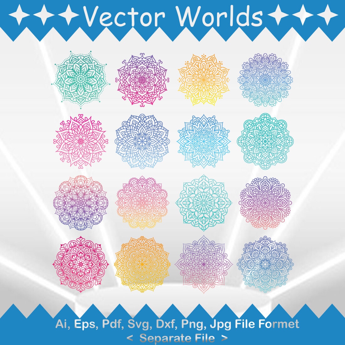 Mandala SVG Vector Design cover image.