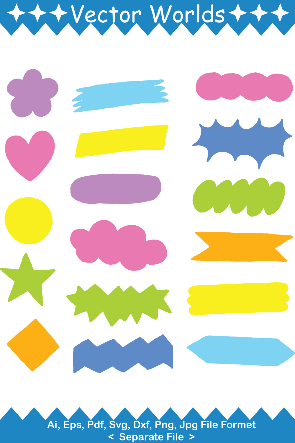 Speech Bubbles SVG Vector Design pinterest preview image.