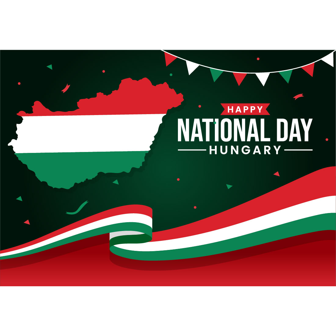 12 Happy Hungary National Day Illustration preview image.