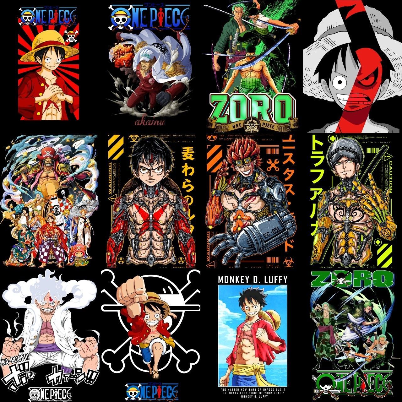 Monkey D Luffy designs, themes, templates and downloadable graphic