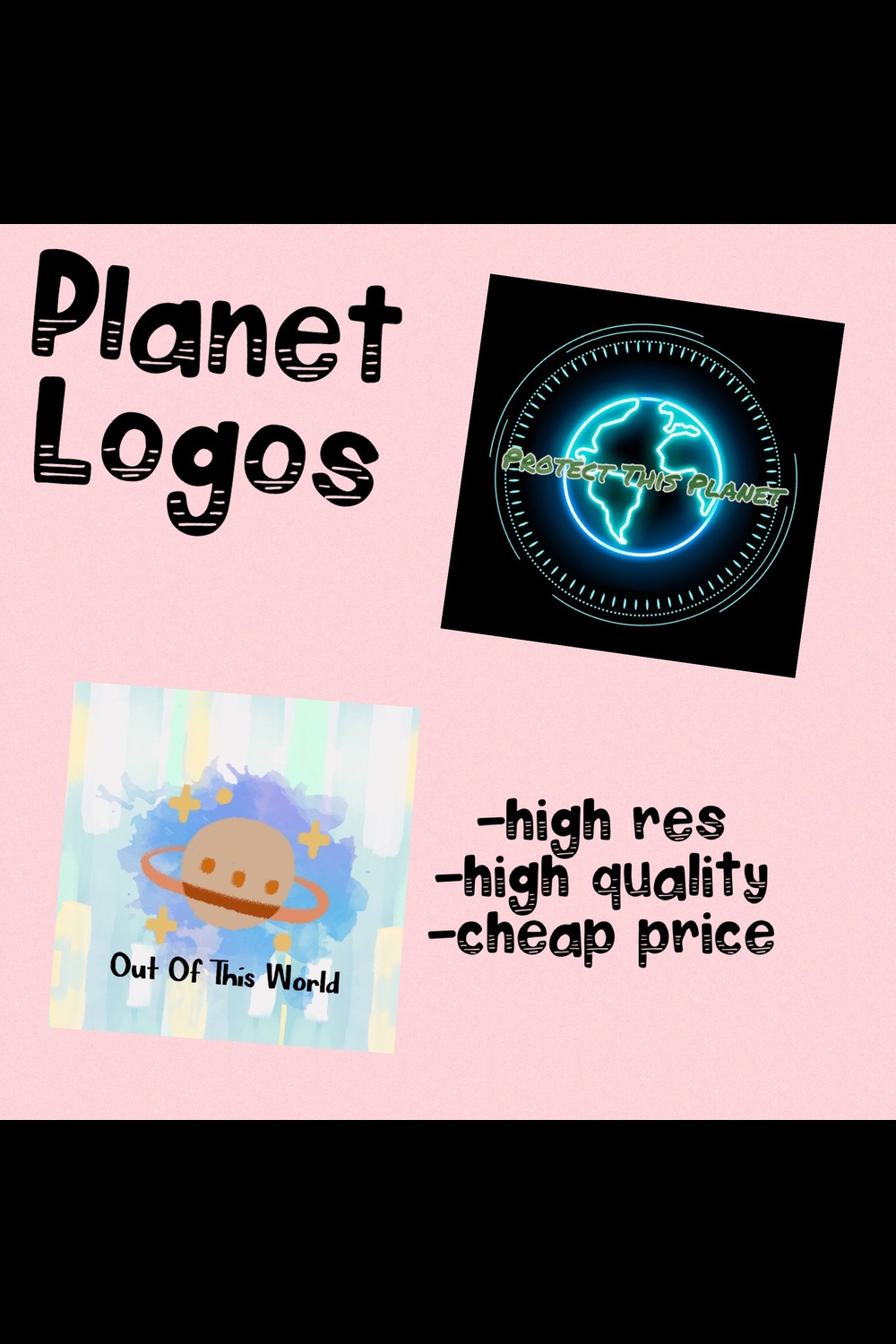 Planet Logos pinterest preview image.
