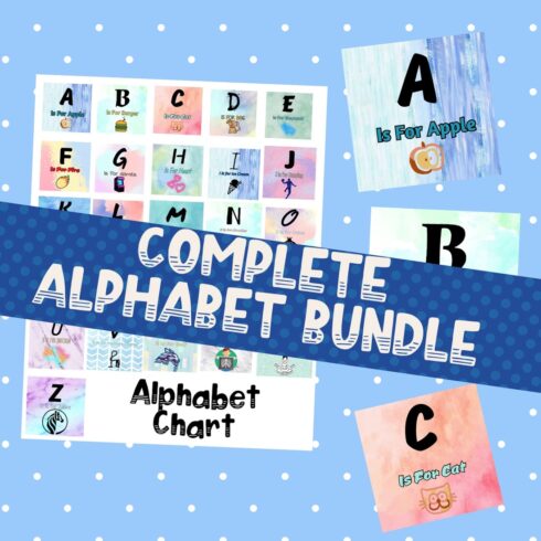 #Discounted#Alphabet Bundle Chart And Flashcards!! cover image.